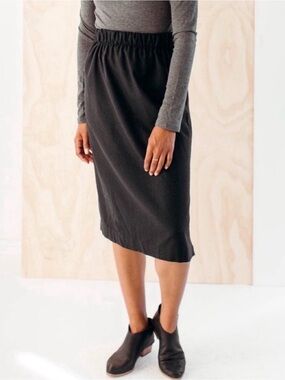 Only child silk noil skirt